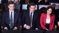 Sánchez y Ayuso, en un acto del mes de marzo