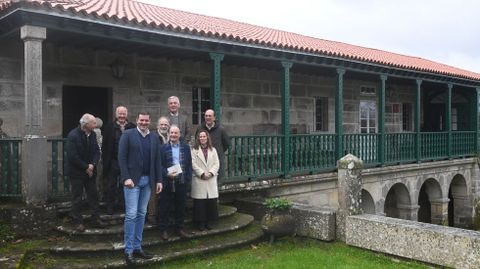 Jos� Campos visitou a sede da Fundaci�n Otero Pedrayo en Trasalba.