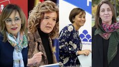 �ngela Vallina, Teresa Mallada, Carmen Moriy�n y Lorena Gil