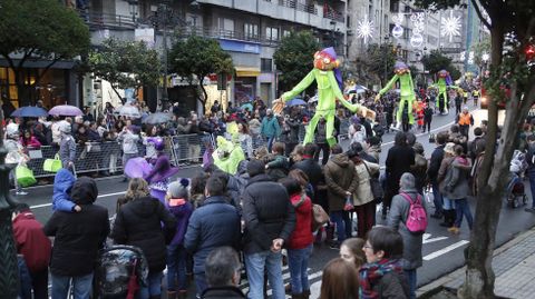 Cabalgata de Reyes en Vigo.