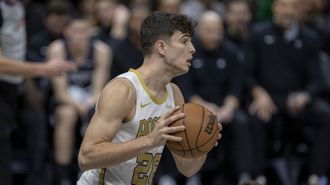 El espa&ntilde;ol Hugo Gonz&aacute;lez, durante un partido con los Boston Celtics