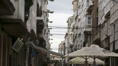 Farolas en A Magdalena en las que se ha invertido