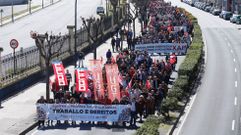 Manifestaci�n de CC.OO. y UGT en A Coru�a