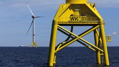 Las �jackets� fabricadas por Navantia se encuentran ya en el parque alem�n de Wikinger. 