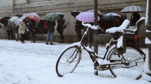 Temporal de nieve en Bilbao