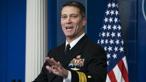 Fotografa de archivo del 16 de enero de 2018 del doctor Ronny Jackson, el exmdico de la Casa Blanca