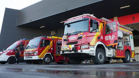 Varios camiones de bomberos de Andaluc�a, en una imagen de archivo