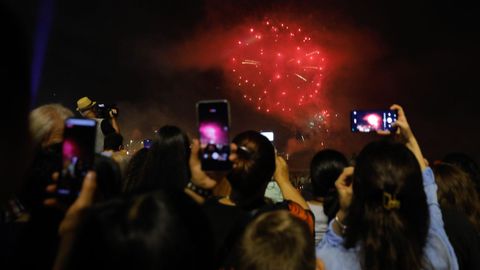 Fuegos artificiales en A Corua