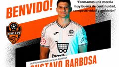 Montaje del Reyco Burela FS para anunciar el fichaje en sus redes sociales.