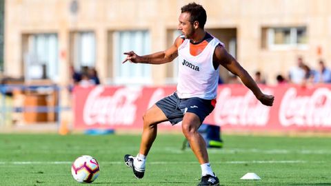 Santi Cazorla en un entrenamiento con el Villarreal