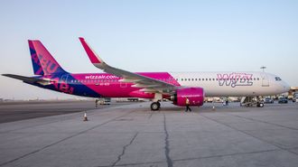 Un avi�n de Wizz Air, que empezar� a operar este oto�o en Lavacolla, en una imagen de archivo. 