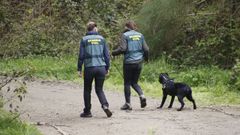 La unidad cinol�gica busca el cad�ver de Enrique Bol�var en Abad�n