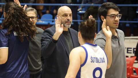 Lino L�pez con Sotolov� en A Malata. 