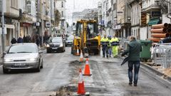 La r�a da Pravia est� en obras desde el final del pasado verano.