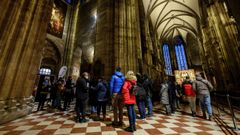 Punto de vacunaci�n en la catedral de Viena, en Austria
