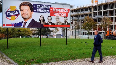 Propaganda electoral de Chega en Oporto