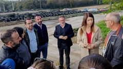 La conselleira do Medio Rural, María José Gómez, en Mazaricos