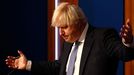 Boris Johnson, primer ministro brit�nico, durante una rueda de prensa