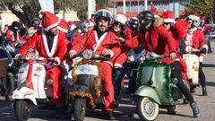 Papanoelada motera en O Grove