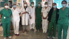 Parte del equipo que forma la uci infantil del Hospital Teresa Herrera de A Coru�a