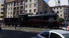 Tren rehabilitado en las inmediaciones de la estaci�n intermodal de Ourense