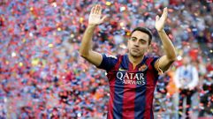 El adi� de Xavi en el Camp Nou