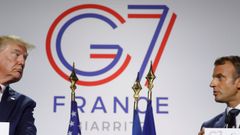 Trump y Macron cerraron la cumbre con una rueda de prensa conjunta