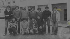 Alborja, segundo por la derecha en la fila inferior, como estudiante. 