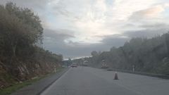 Obras este lunes en la variante de Foz