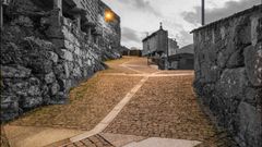 Humanizaci�n de los rueiros de Nebra, en Porto do Son.