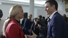 Zaida Cantera, con Pedro S�nchez