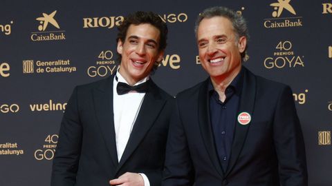 Los actores Dani Guzm�n (d) y Miguel Herr�n.