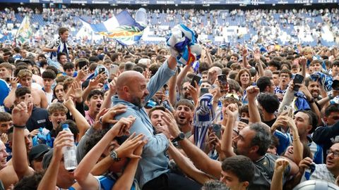 Manolo González, tras el ascenso del Espanyol
