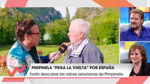 Torito en el pueblo de Pimpinela en el programa Viva la vida