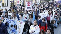 Manifestaci�n de m�dicos por las calles de Vigo, el pasado mes de marzo