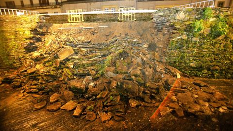 El desplome de la Muralla romana de Lugo, en im�genes