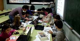 En estos talleres participaron alumnos de cinco cursos del ciclo de primaria del centro amiense.