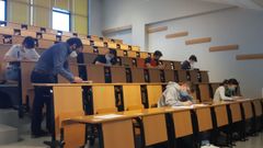 Trece alumnos participaron en la primera fase de la prueba en el campus ourensano