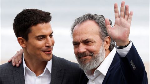 Los actores Jos� Coronado y Alex Gonz�lez