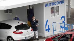 Autocovid instalado en el Hospital Uneversitario Central de Asturias (HUCA)