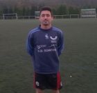 David L�pez realiz� ayer su primer entrenamiento con el Somozas. 