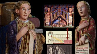 Restauraci�n virtual. El trabajo ofrece una visi�n de c�mo era la policrom�a de la figura conocida como santo dos croques.