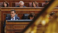 Pedro S�nchez, en la �ltima sesi�n de control al Gobierno