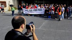Protesta contra las pol�ticas sociales del Concello de Vigo