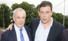 Pachi V�zquez y Besteiro, durante la asamblea provincial de los socialistas lucenses en el 2012. 