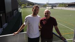 Diego y Paco comparten recuerdos en el entorno del Pabell�n