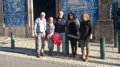 Xabier Rod� (primero por la izquierda) con otros profesores espa�oles del programa Piale en Oporto