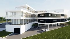 Recreaci�n virtual del centro de atenci�n integral para el da�o cerebral que proyecta la asociaci�n de afectados Adaceco en Eir�s, A Coru�a