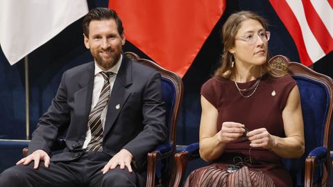 El futbolista argentino Leo Messi, Premio de los Deportes, y la astronauta estadounidense Christina Koch, Premio de la Concordia.