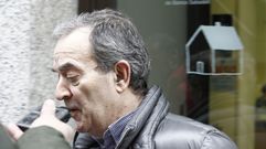 Ra�l L�pez, a la salida del Banco Sabadell